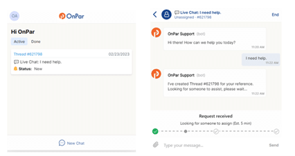 New Feature: Chat with Support in OnPar Launch